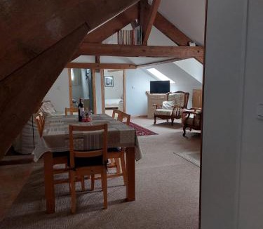 Combles Apartment | The Hayloft at Orchard Farm