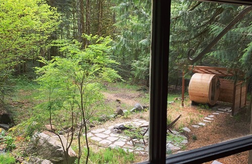 Welches Cabin | The Hide & Seek: vintage modern forest cabin with sauna