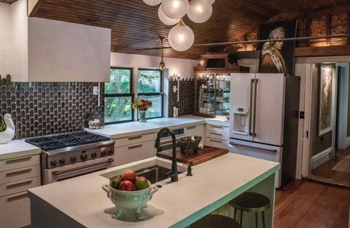 Pine Bush House | The Historic, White Farmhouse at Bruyn Estate w/ Hot Tub as seen in Domino Mag, Martha Stewart, NYT,