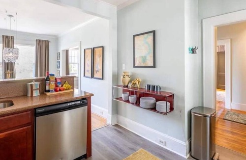 Dilworth Condo | The Home Collection: Historic 2BR Ground Floor Condo Steps to Latta Park