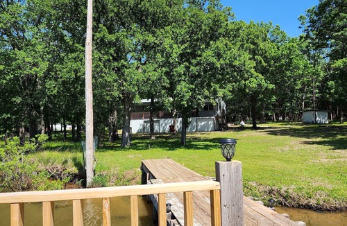 Gober House | The home is lakefront, perfect! From the roadside, it's nearly impossible to see