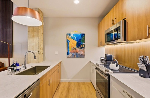 Downtown St. Louis Apartment | The Icon | 1BR | Rooftop Pool + King Bed + WD