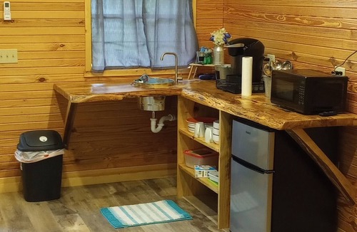 Mammoth Spring Cabin | The knotty pine cabin, Tiny House