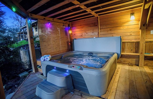 Seguin Cabin | THE LAKE IS BACK! Guadalupe River Retreat w/Hot Tub, Kayaks, Dock & Firepit