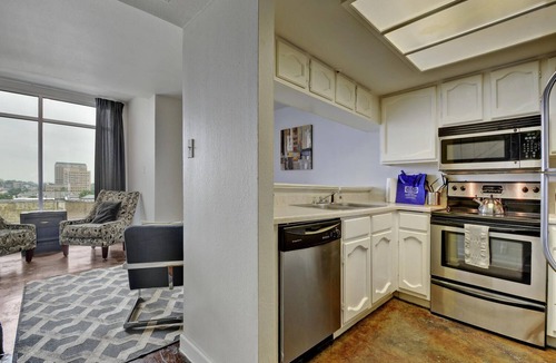 Downtown Austin Apartment | The Littlefields by Lodgewell | 6th St. views | C3