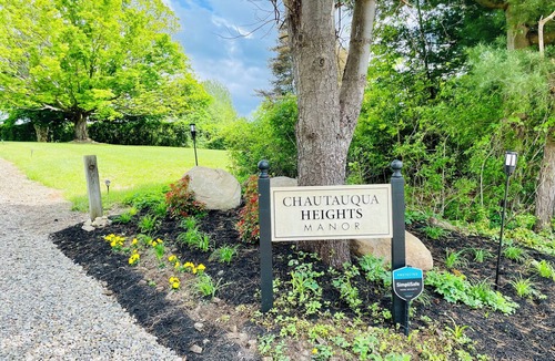 Chautauqua House | The Manor perched above CHQ nLake & CHQ Institution