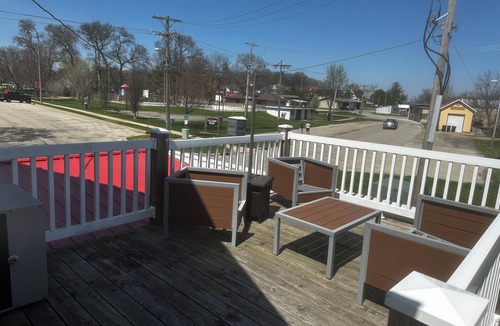 New Glarus Apartment | The Matterhorn Summit Gasthaus is a Second floor 1-bedroom apartment