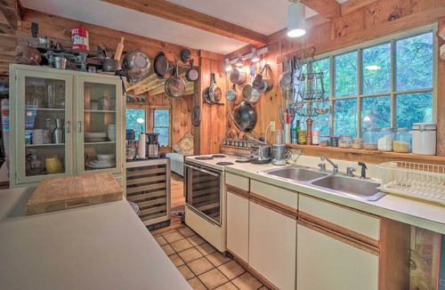 New Marlborough Cabin | 'The Mill River Cabin’ w/Fireplace & River View!