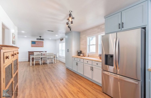 Abilene House | The Minty Blue charming Americana Cottage, newly remodeled and cozy retreat.