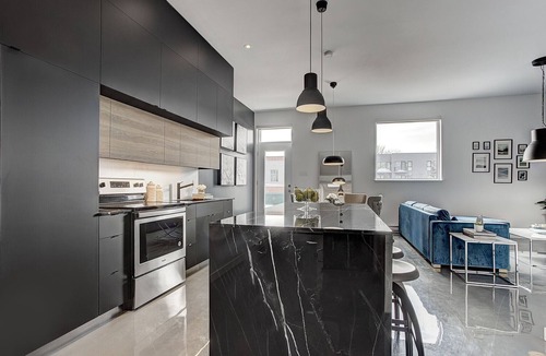 Pointe-Saint-Charles Apartment | THE MODERN CHIC | Two-Bedroom Loft w. Terrace