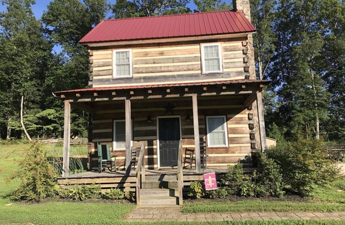 Barboursville Cabin | The Natchez - quiet front porch & rockers.