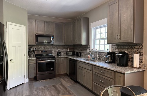 Gilbertsville House | THE NAUTI FARMHOUSE - 1 mile to Moors Resort w Dock/Golf Cart/Pontoon Rental