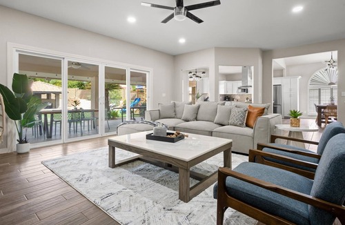 Arabian Crest House | The Pickle & Palm: Pool, Spa, Pickleball, Playset