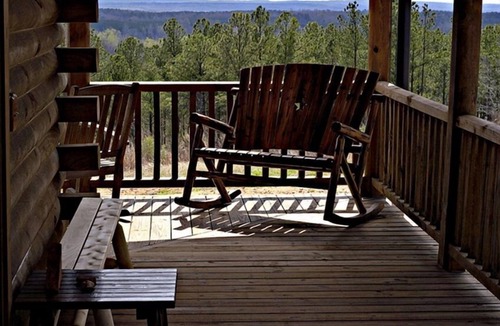 Woodland House | The Pine Cabin - Solid Wood Log Cabin with Awesome Views!