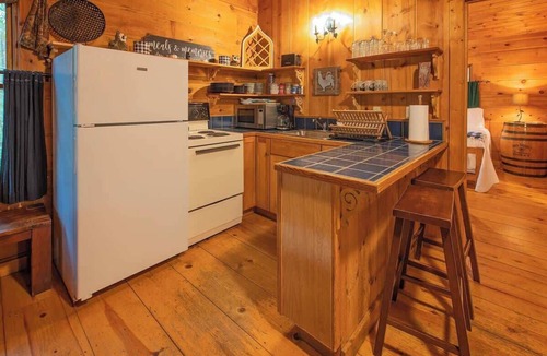 Benton Cabin | The Pines Ocoee riverside log cabin with jacuzzi tub