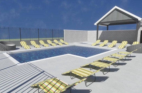 Haslet RV Rental | The Poolside Spartan Escape - Couple Retreat!