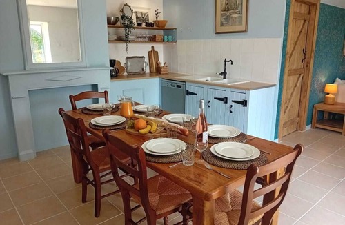 Plomodiern House | The Red Squirrel - stable cottage with shared heated pool 10 mins from beach