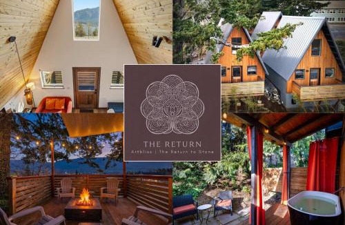 Stevenson House | The Return to Stone - A-Frame Cabin with Soaking Tub