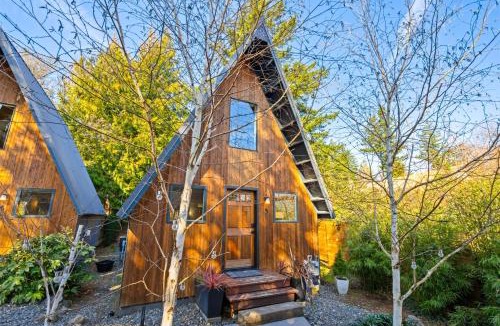 Stevenson House | The Return to Stone - A-Frame Cabin with Soaking Tub