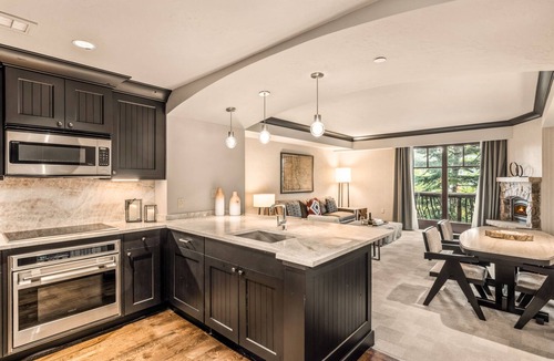 Avon Condo | !THE RITZ ULTIMATE SUMMER HQ LUXURY 1BR w/VIEWS, 2 DECKS/2 FIREPLC-POOL LOVE IT!