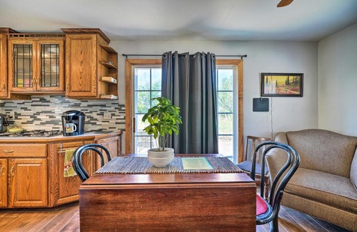 Tower Heights House | 'The Rockhouse Cottage' with Deck on Tulsa Farm!