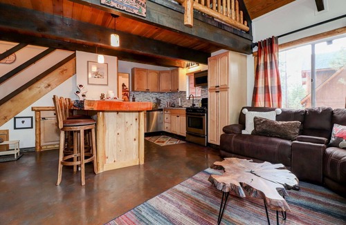 Fox Farm Cabin | The Rusthy Bear by Destination Big Bear : Luxury! Internet! Great Central Location! Propane BBQ!