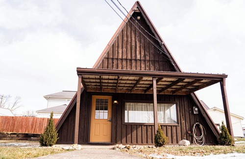 Perrysville House | The Rustic Triangle A-Frame with Hot Tub
