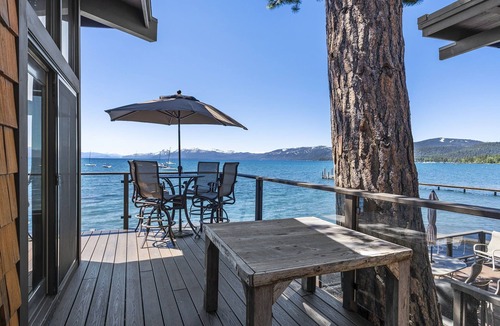 Dollar Point Condo | The Sanctuary - Secluded Tahoe Lakefront Condo with 180 Views, near Downtown Tahoe City