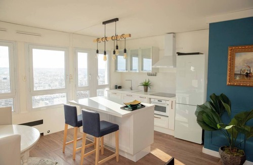 Asiatique Apartment | The Sky Lounge VUE imprenable Moderne 4 pers