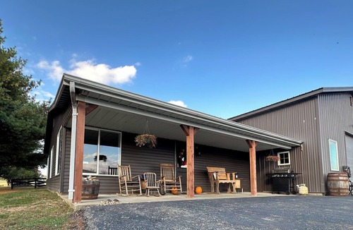 Heltonville House | The Stable- at Donkeytown, barndominium on a 40 acre guest ranch