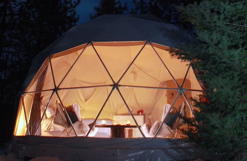 Unorganized Centre Parry Sound RV Rental | THE STARGAZER GEODOME: Shabby Chic & Very Private