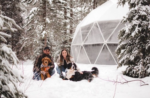 Unorganized Centre Parry Sound RV Rental | THE STARGAZER GEODOME: Shabby Chic & Very Private