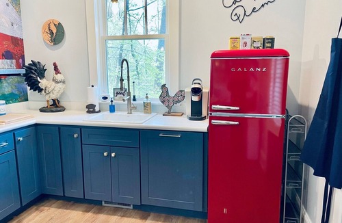 Stonehouse House | The Tiny Red Barn on the Reservoir - A Private Oasis Near Williamsburg Virginia