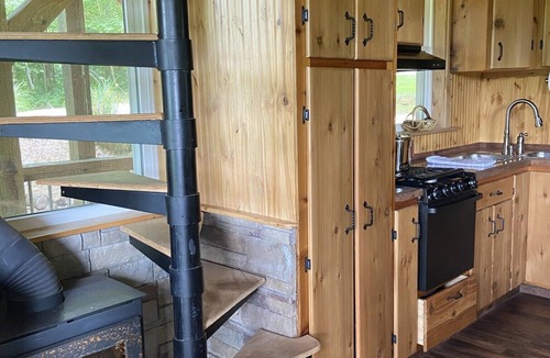 West Baden Springs Cabin | The Treehouse: Unique "Off the Grid" Cabin on the Lost River with stunning views