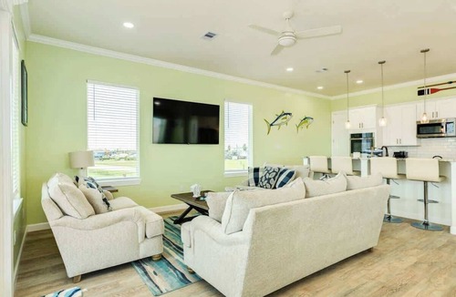 Surfside Beach House | The Views: Luxury Beach House with Deck, Fire Pit & Views!