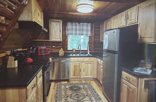 White Cloud Cabin | The Woodmoor Cabin | Log A-Frame & Bunkhouse