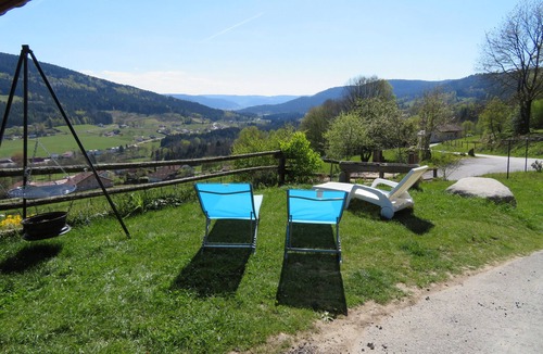 Cleurie House | the yellow house covered terrace panoramic view 15 km from gerardmer remiremont