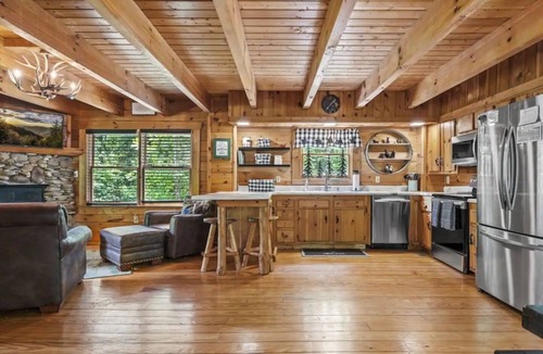 Hemlock Hills Cabin | Theater Cabin with Hot Tub and Fire Pit, Sleeps 8