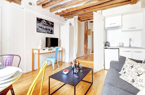 3rd Arrondissement Apartment | TheBlueStay 281 - Cozy Apt w/Terrace - Le Marais