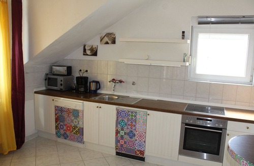 Seget Donji House | Third Floor 2-room apartment with approx. 100m² air conditioning, balcony, panoramic sea view