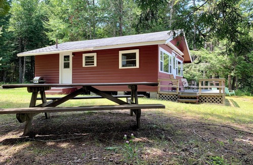Northfield Cabin | This beautiful cottage is set back 25 feet from Bog Lake in Northfield, Maine!