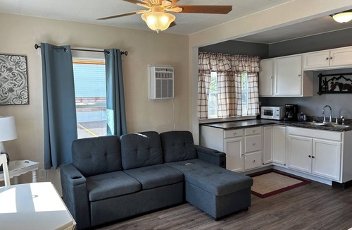 Helena House | This cozy house has been completely remodeled inside and features three bedrooms.