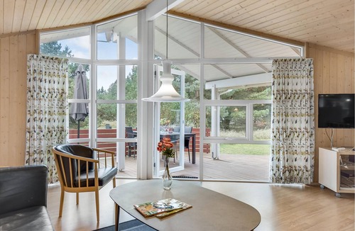 Rømø Kirkeby House | This vacation home is located in the quiet surroundings of Kromose.