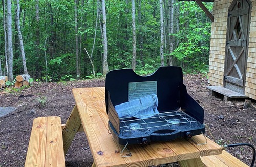 Lovell Cabin | This woods cabin is a true wilderness getaway. Get ready to commune with nature.