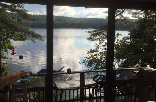 Oxford Cottage | Thompson Lake! Waterfront log style home sleeps 6