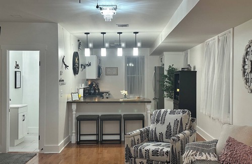 Dryden Apartment | Thoughtfully Restored Historic Bldg, Main St, Wilton, ME — ATV accessible