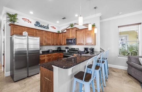 Villages of Crystal Beach House | Three-Story Home w/Washer/Dryer, Gas Grill, Central A/C, & Shared Pool, Hot Tub