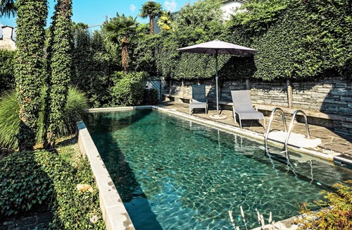 Minusio House | Ticino holiday house with private pool and large garden, panoramic view