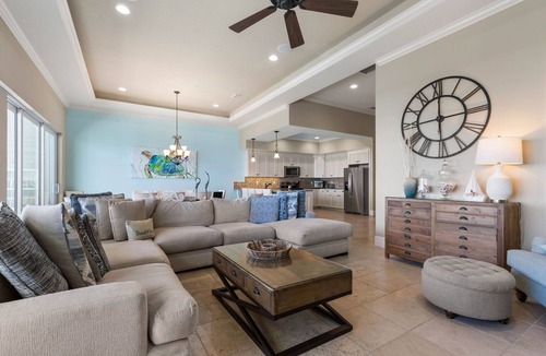 Palm Coast House | Tiki Tides Oceanfront 7BR w/ Elevator, Heated Pool & Private Boardwalk