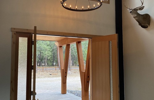 Alberton House | Timber Frame home on Clark Fork River